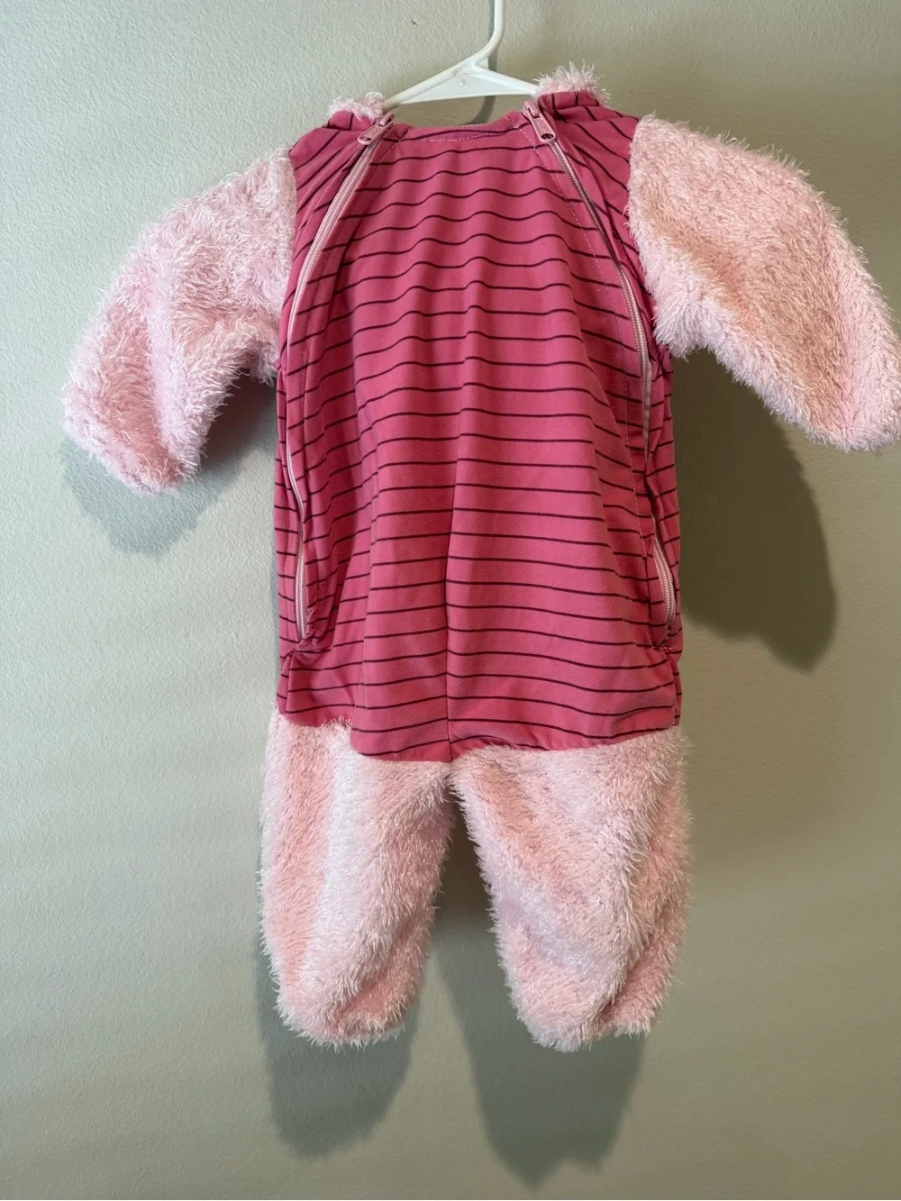 Disney Pink Plush Piglet Costume with 'Hunny' candy pail